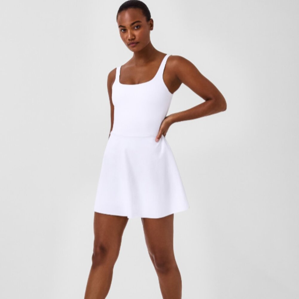 Spanx Get Moving Square Neck Dress